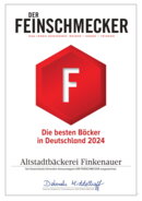 Feinschmecker-Urkunde 2021 der Altstadt Bäckerei Finkenauer